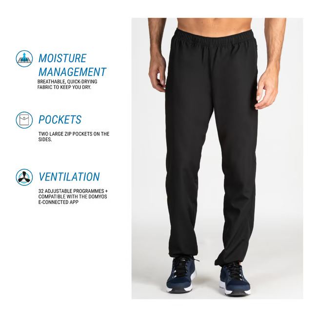 Activewear Track Pants Slim Fit Jogger Training Zip Pockets Sweatpants  Sport Gym | eBay